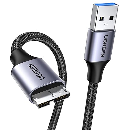 Detalle de UGREEN Cable USB 3.0 Tipo A a Micro B para Disco Duro 🚀