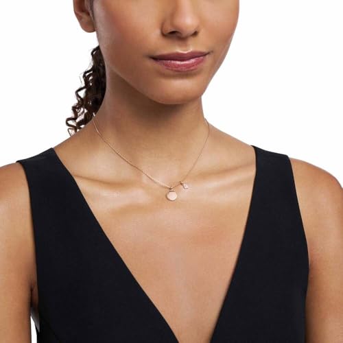 Detalle 2 de Emporio Armani Collier pour femmes en laiton avec fermoir mousqueton en ton or rose – Or rose foncé
