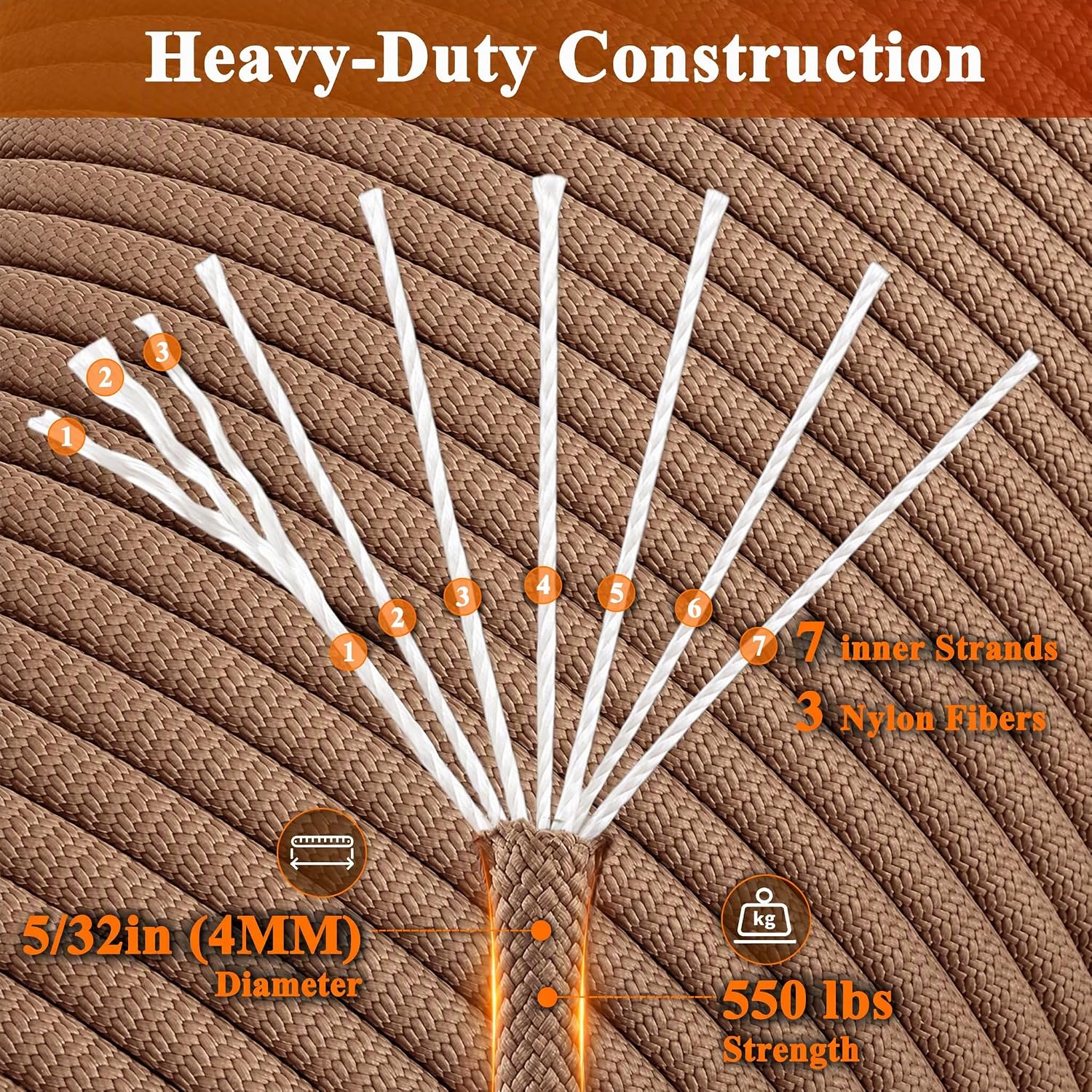 Detalle de VVAAGG Paracord Rope 200 ft