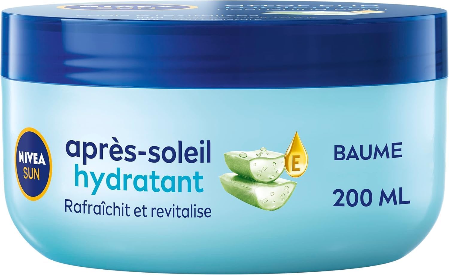 Detalle 2 de NIVEA SUN Lait Après-Soleil hydratant à l’Aloe Vera bio et à l’acide hyaluronique (400 ml)