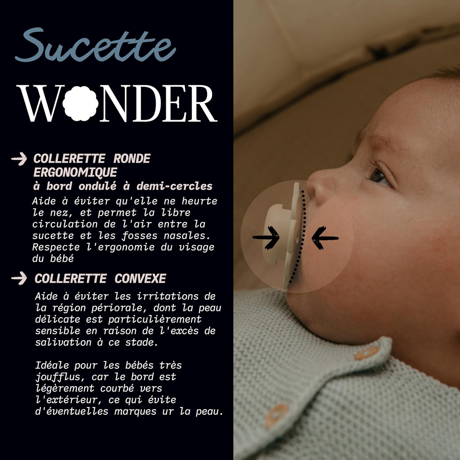 Detalle de Suavinex Lot de 2 Sucettes Wonder SX Pro 6/18 Mois – Silicone, Tétine Symétrique et Réversible