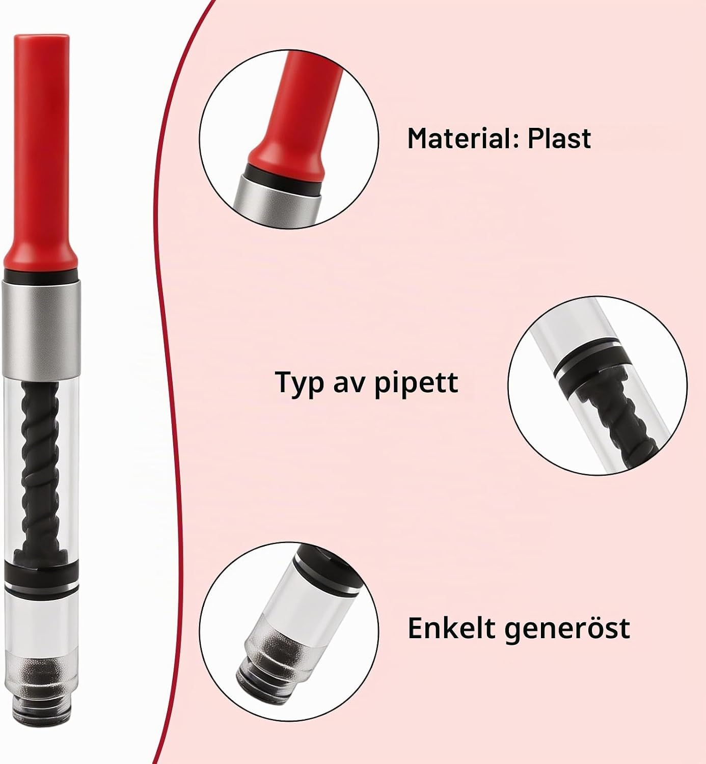 Thumbnail 2 de HX-pyahgtv bläckomvandlare för LAMY Z28, röd, 3,2 mm, 6-pack