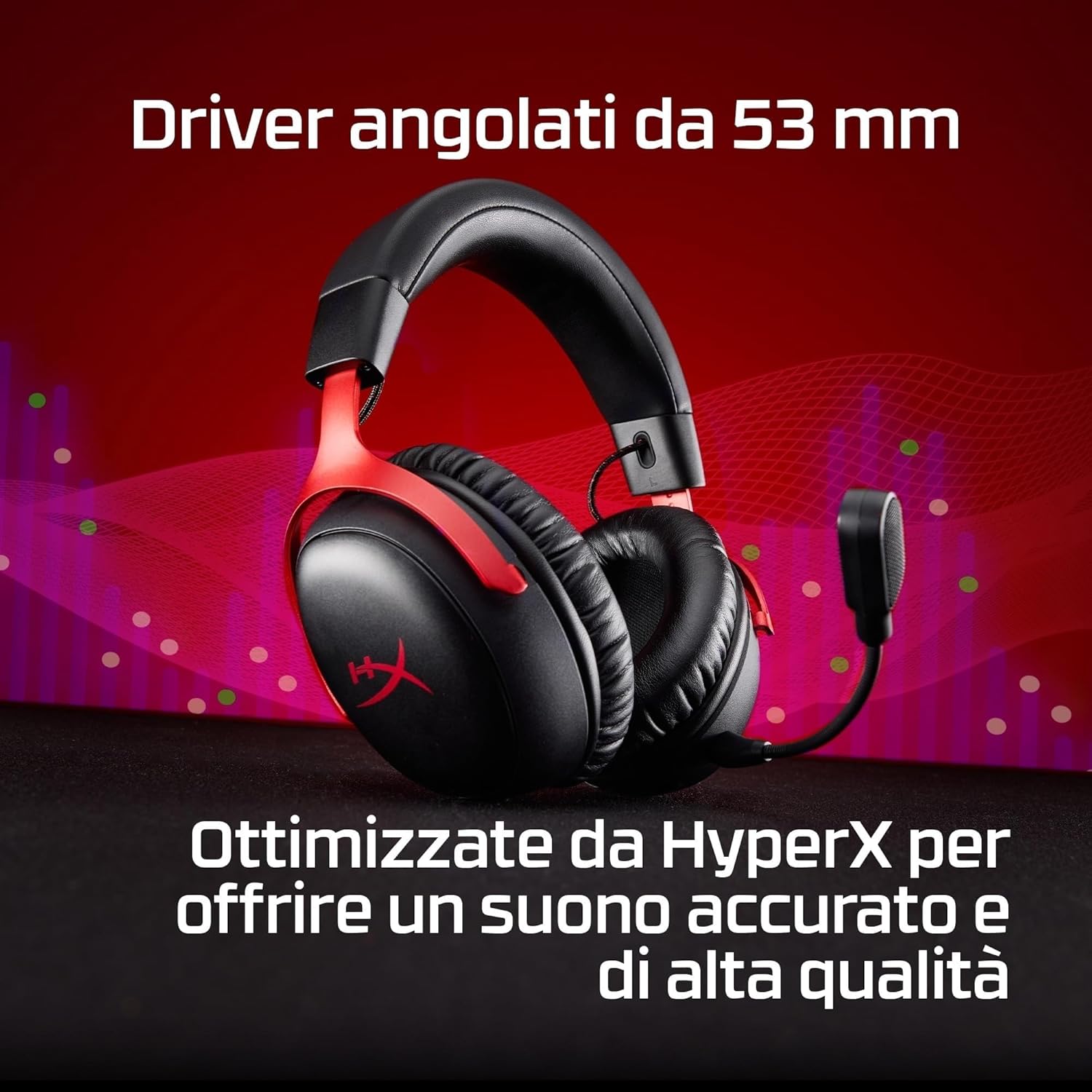 Thumbnail 3 de HyperX Cloud III S Wireless: cuffie Bluetooth con audio 3D e microfono con cancellazione del rumore