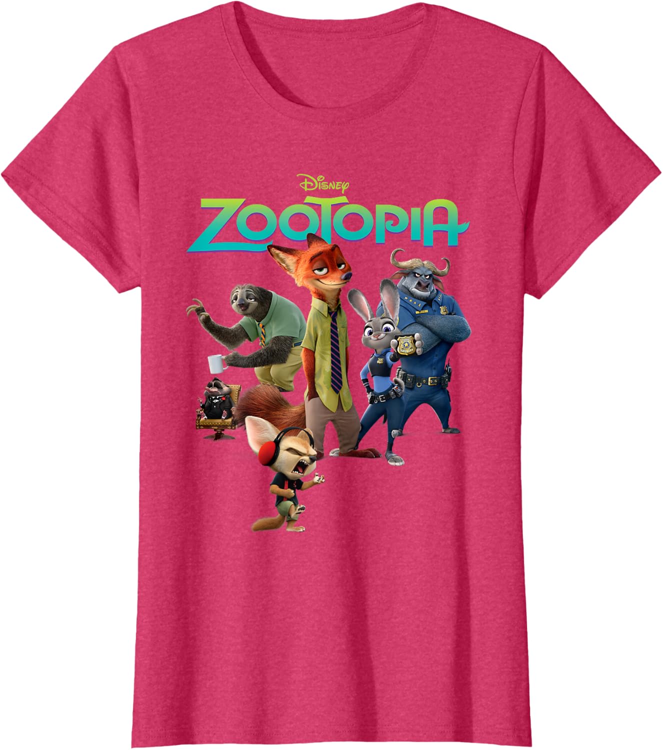 Thumbnail 5 de Disney Zootropolis T-shirt Logo et personnages