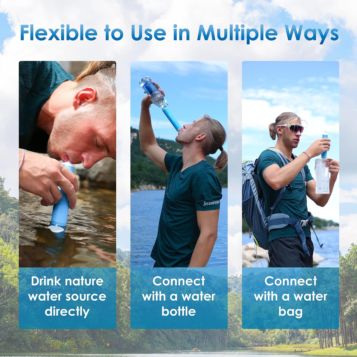 Thumbnail 6 de Waterdrop Water Filter Camping 0.1 micron