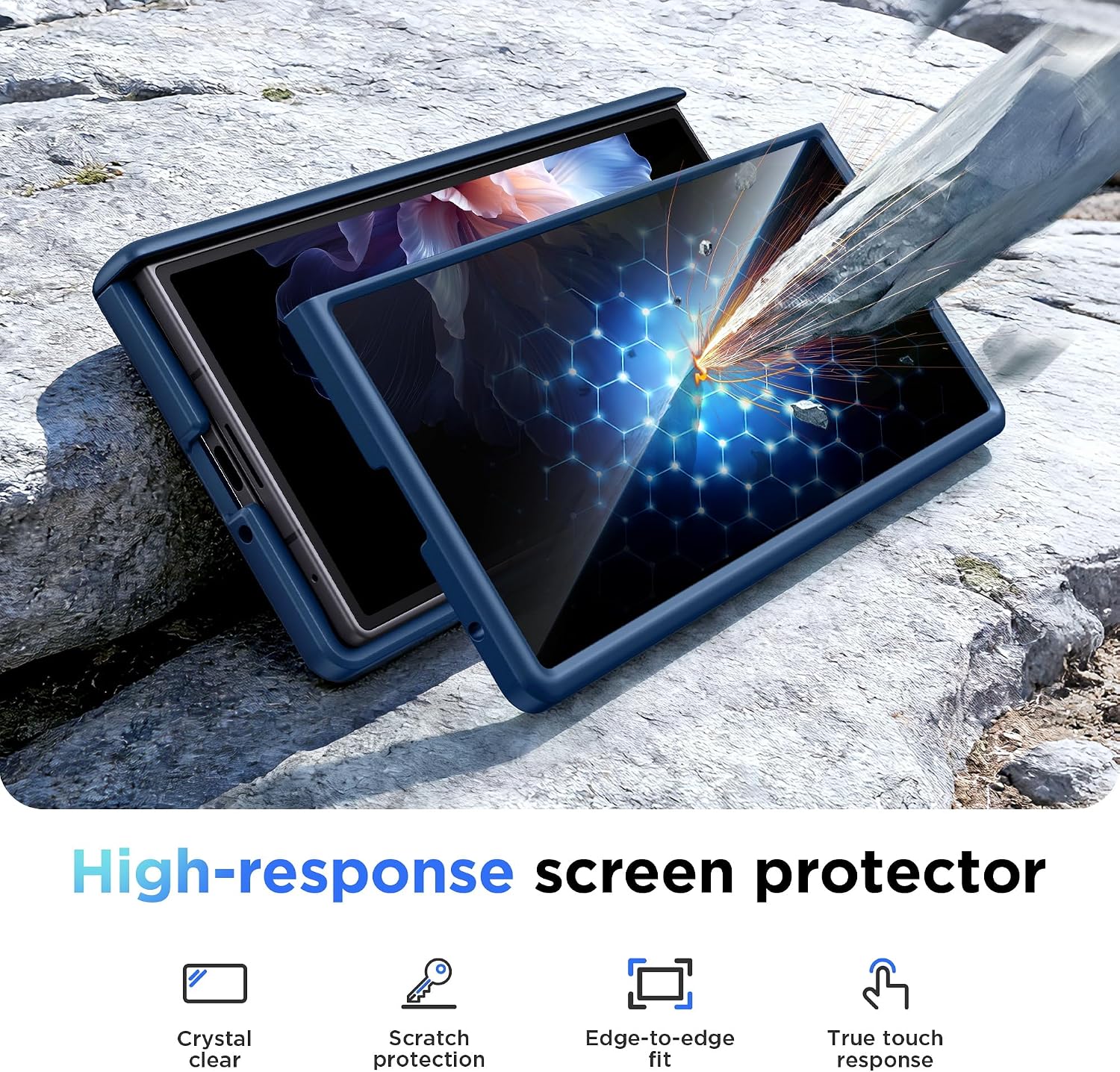 Thumbnail 6 de MOBOSI Z Fold 7用マグネットケース ブルー、画面・ヒンジ保護付き