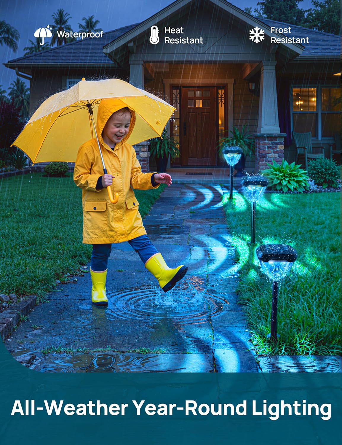 Detalle 2 de Linkind Solar Pathway Lights 4-Pack