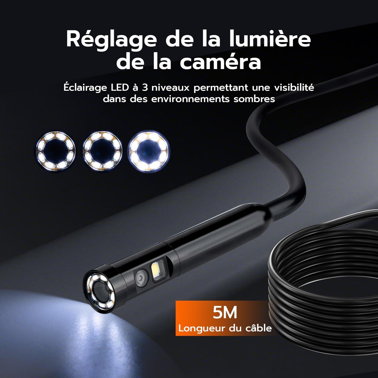 Thumbnail 5 de Mcbazel Endoscope 4,3" 1080P pour inspection