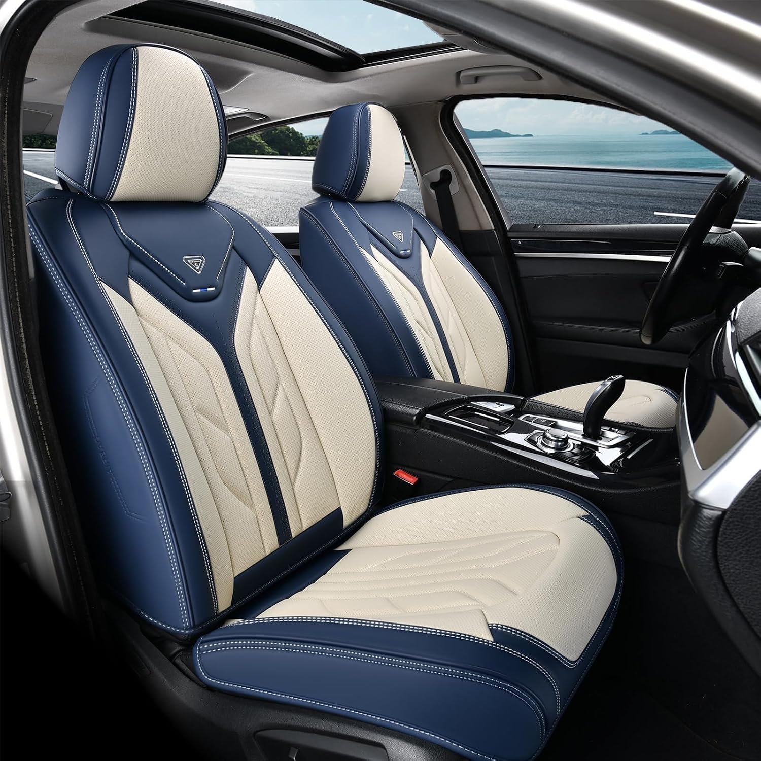 Thumbnail 1 de Coverado Leather Car Seat Covers Full Set