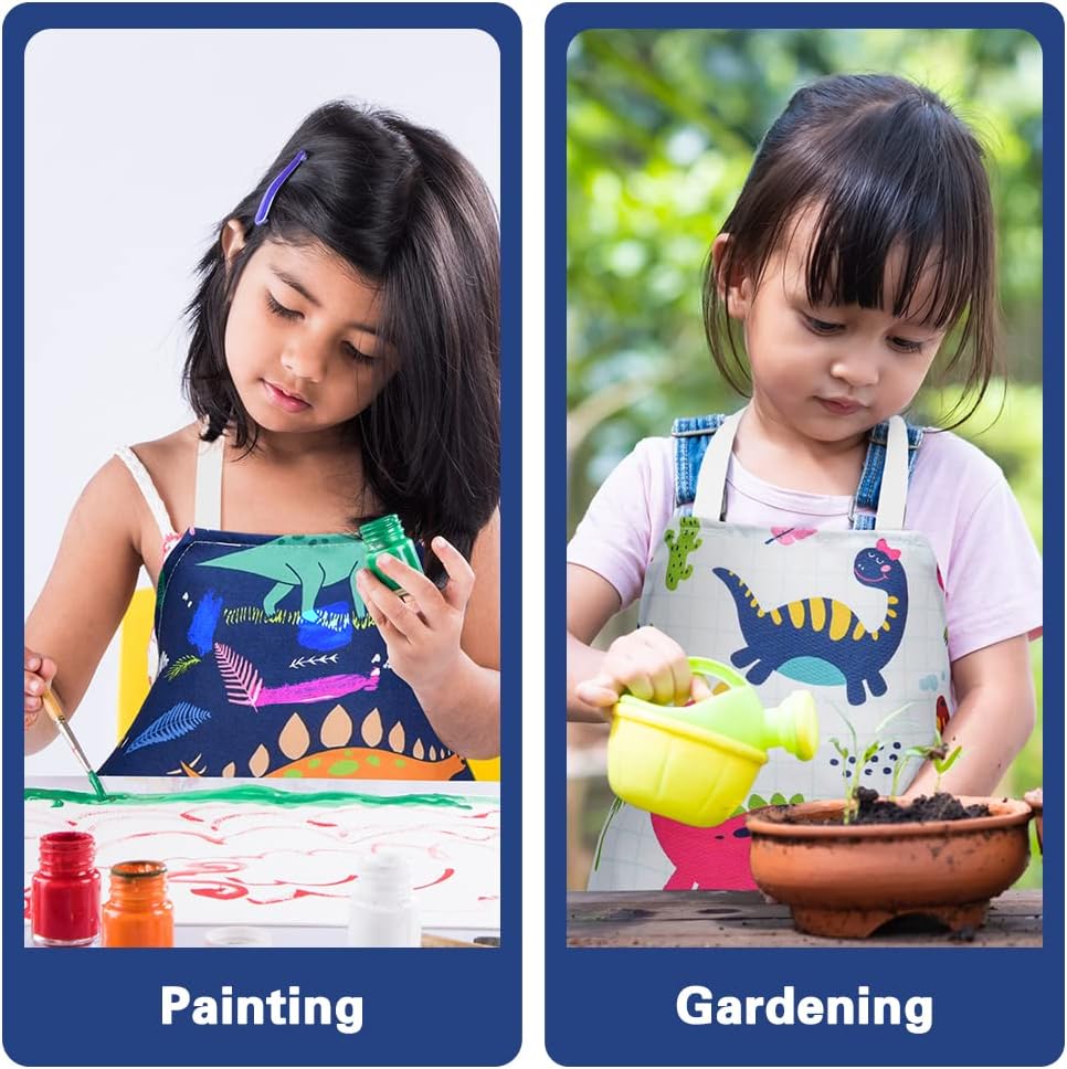 Thumbnail 5 de HOTUT Kids Aprons 2-Piece Dinosaur Print
