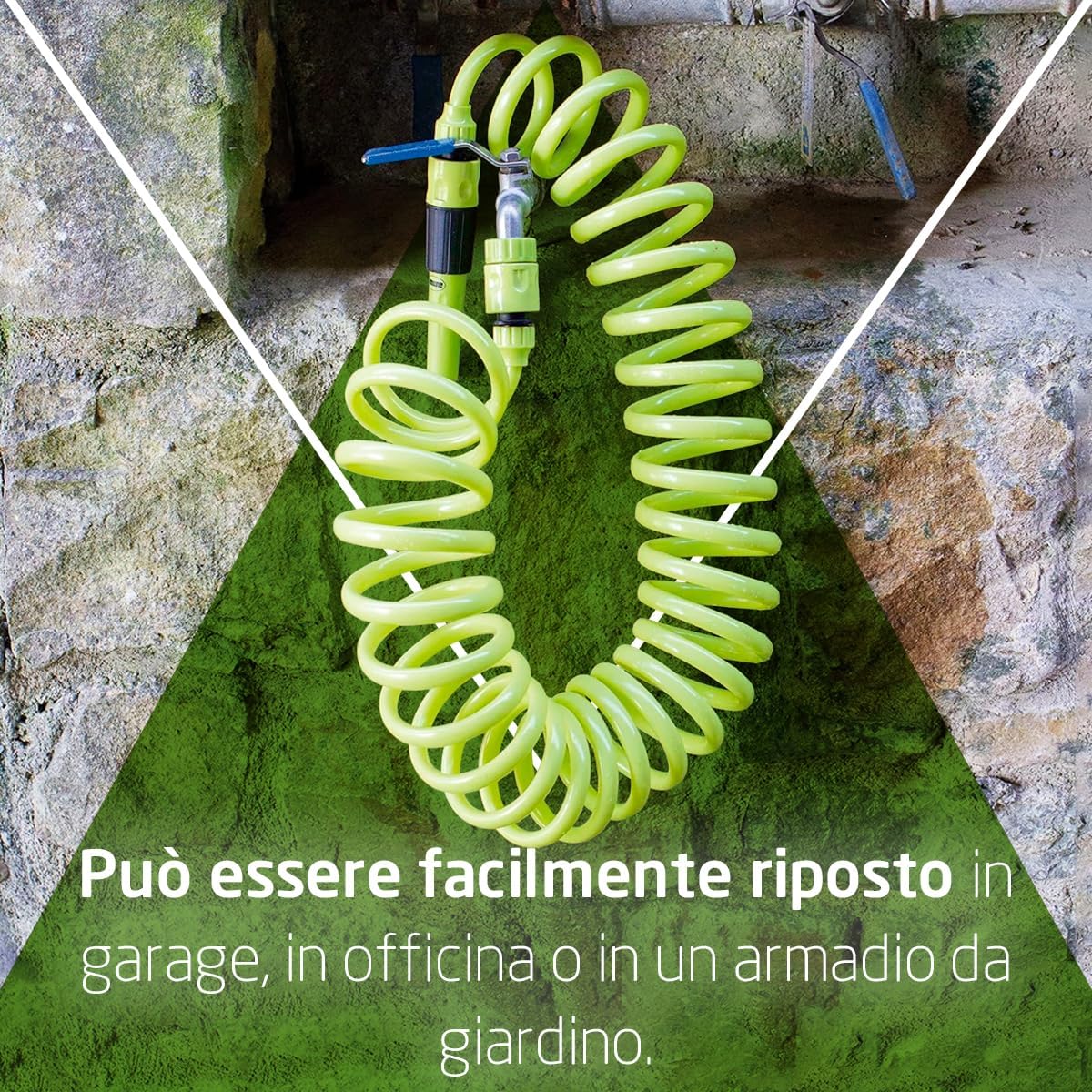 Thumbnail 5 de Amig Tubo flessibile a spirale 7,5 m – kit completo in polipropilene, verde pistacchio
