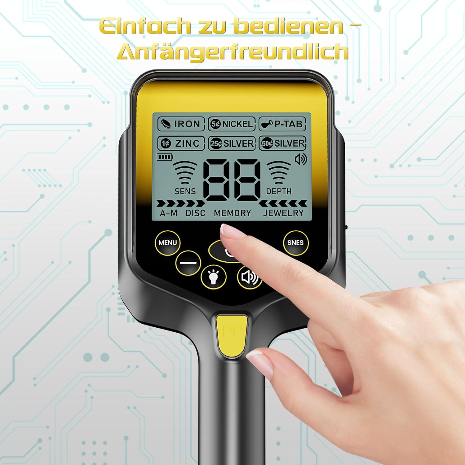 Detalle 2 de LOLARAN Metalldetektor Profi Gold Finder 1.35 kg