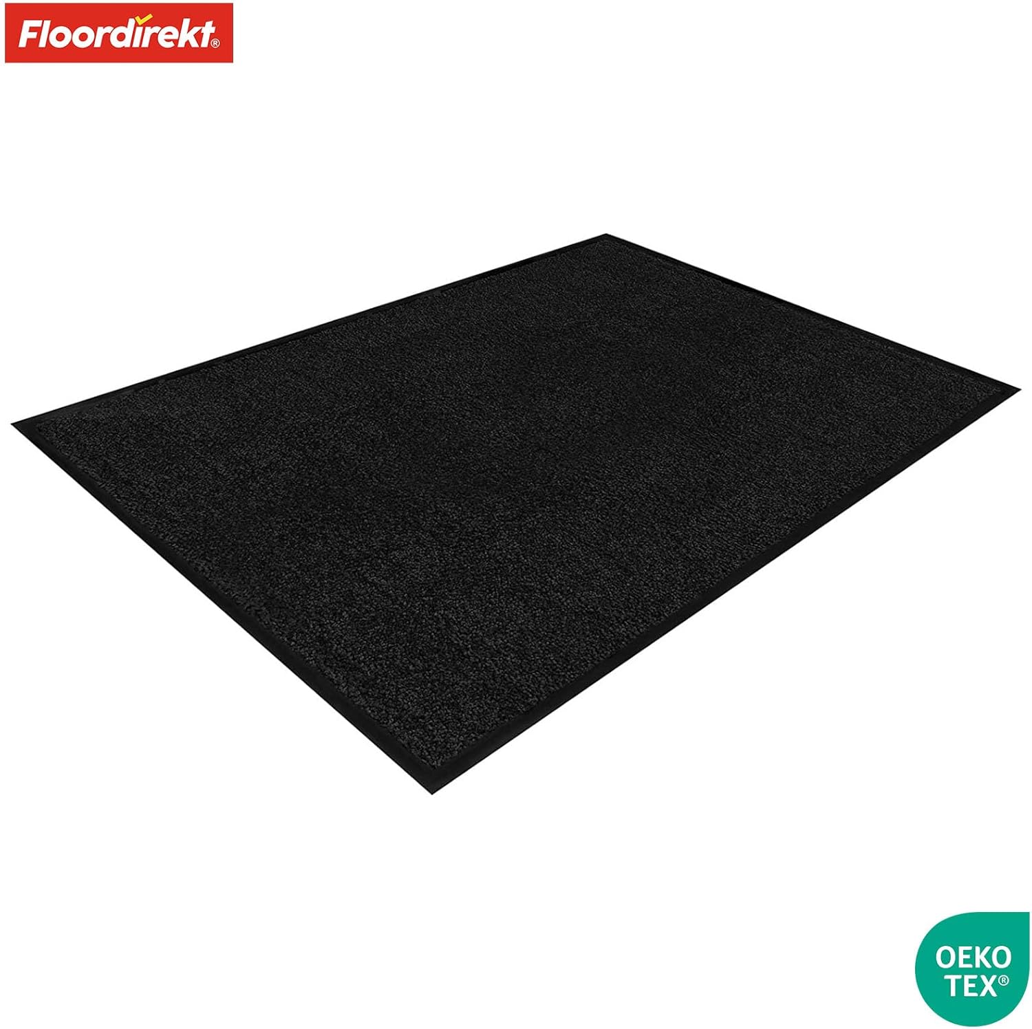 Thumbnail 5 de Floordirekt Schmutzfangmatte Rhine – waschbare Türmatte mit rutschfester Rückseite (Schwarz, 200 x 300 cm)
