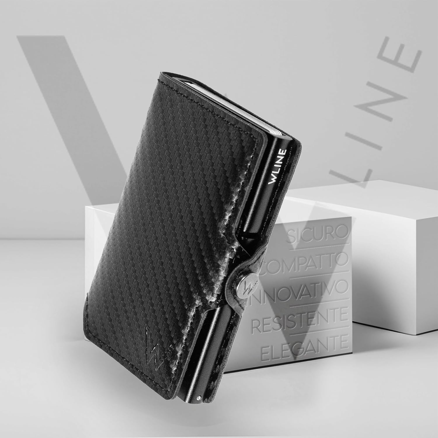 Thumbnail 6 de WLine Portafoglio Uomo Slim RFID Portamonete