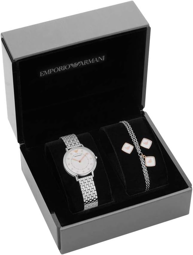 Thumbnail 3 de Emporio Armani Montre pour Femmes — Mouvement quartz, boîtier 32 mm, bracelet acier argenté