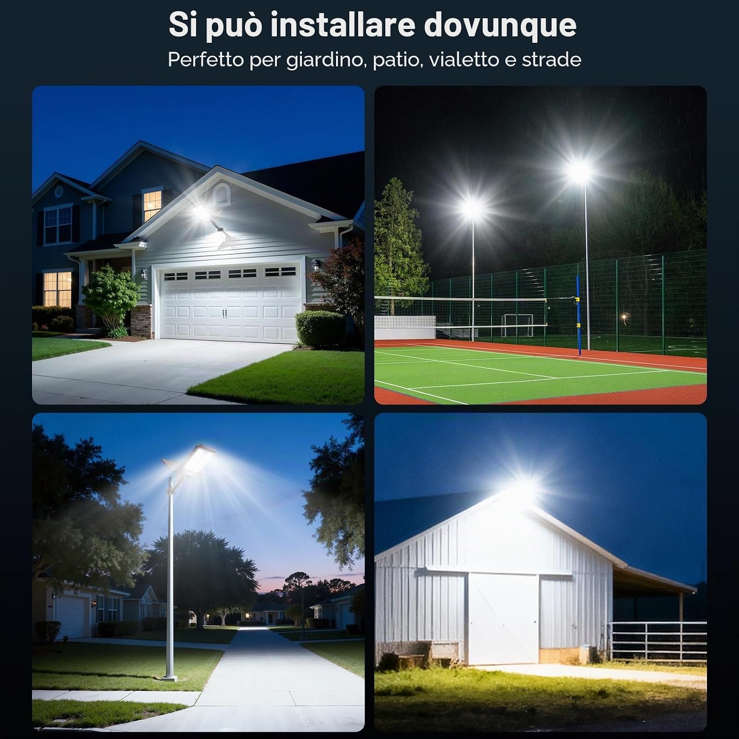 Thumbnail 5 de JADIDIS 1200W Lampione Solare con Telecomando: illuminazione outdoor robusta e indipendente
