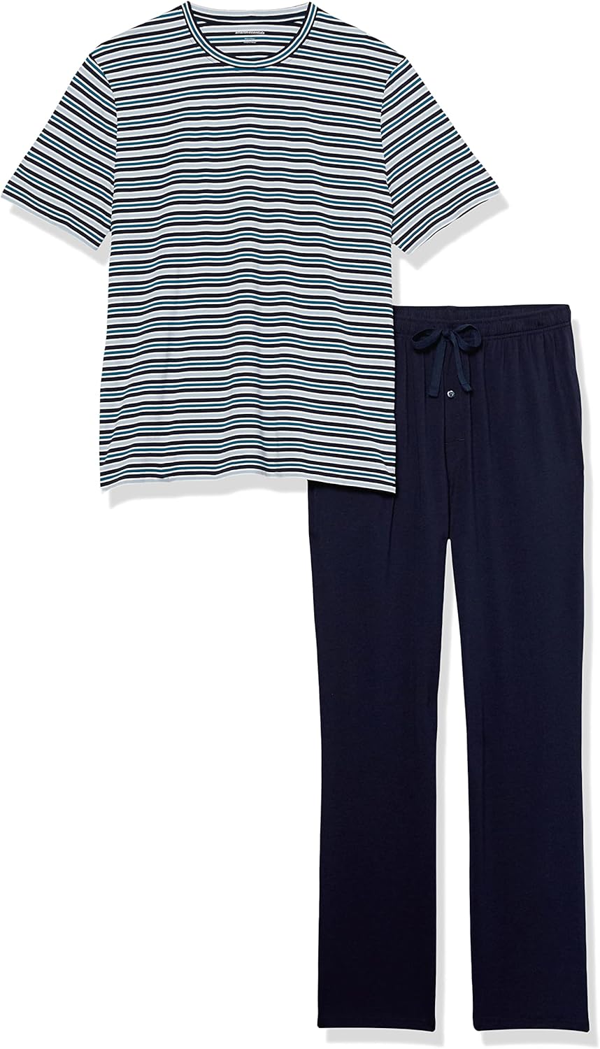 Thumbnail 5 de Amazon Essentials men’s modal cotton T-shirt and full-length bottoms pyjama set (regular fit)