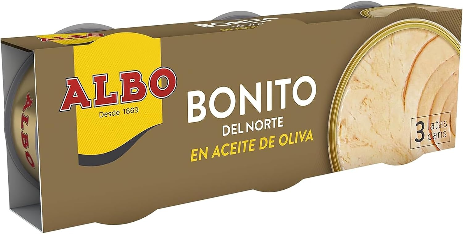 Detalle 2 de Albo Bonito del Norte en Aceite de Oliva 3x65g 🐟