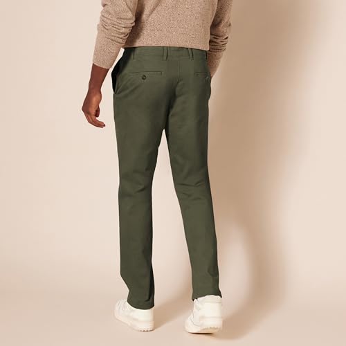 Thumbnail 2 de Amazon Essentials Pantalones Chino Informales para Hombre — Corte ajustado, color verde oliva, 36W/30L
