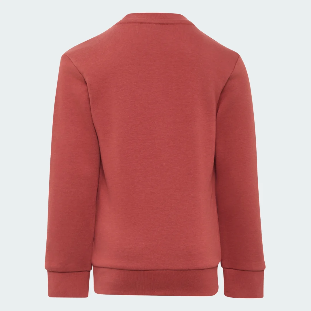 Detalle 2 de Conjunto sudadera y pantalón adidas Adicolor para niños en rojo