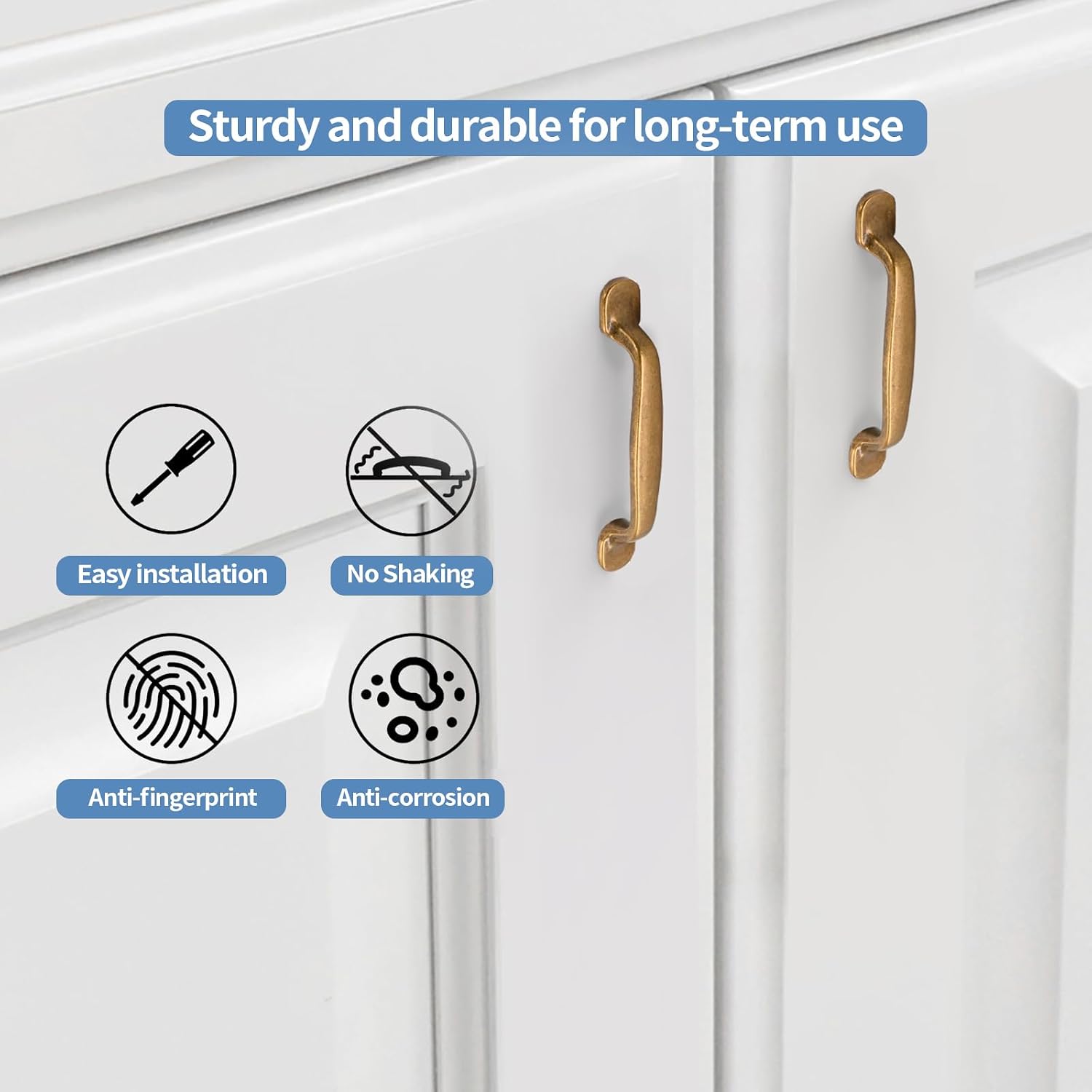 Thumbnail 2 de Amerdeco retro cabinet pulls 96mm pack