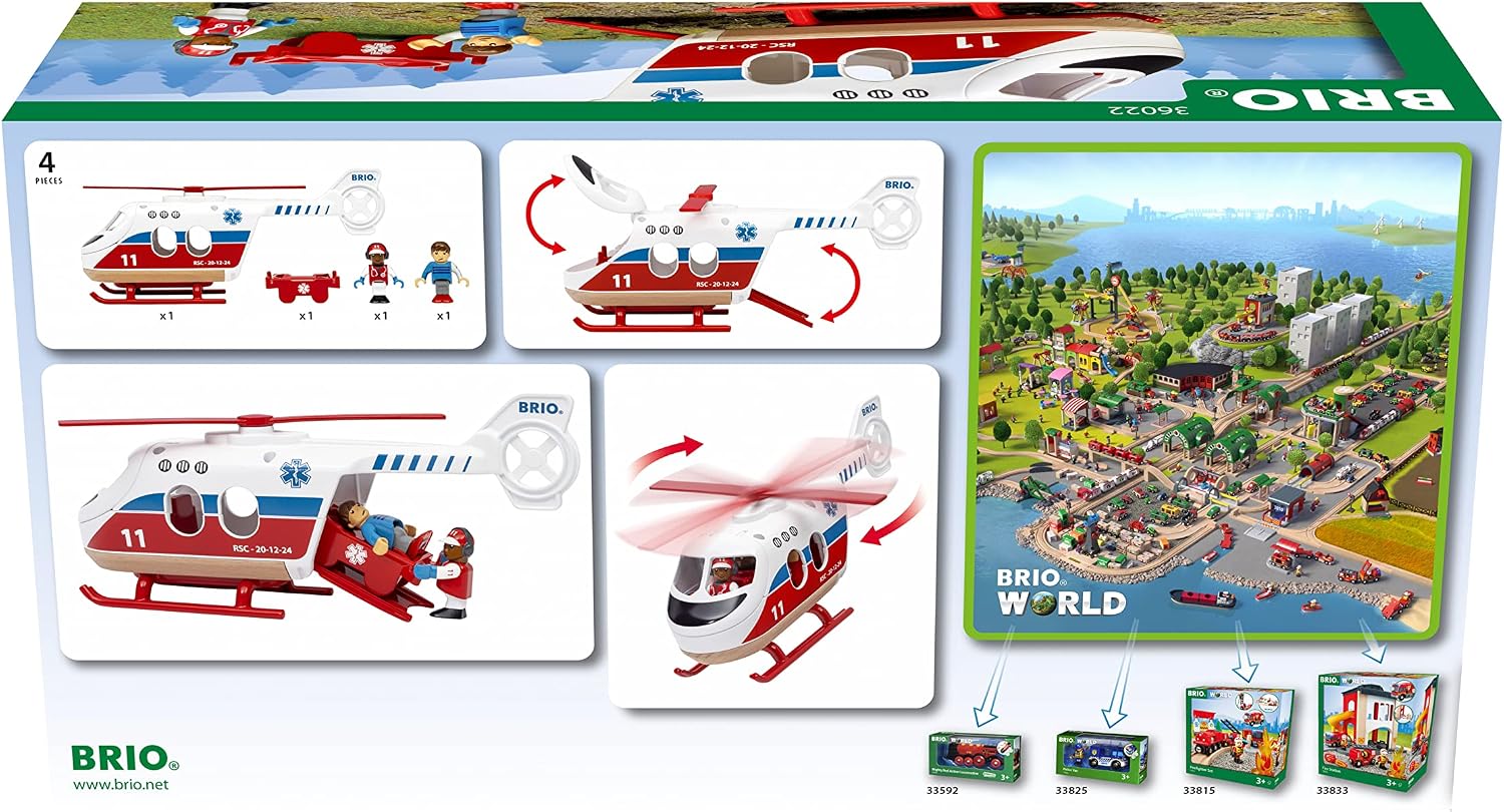 Detalle 2 de BRIO 36022 Rettungshubschrauber 3 Jahre 🚁