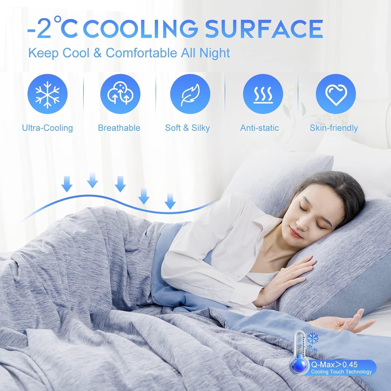 Thumbnail 1 de Cooling Blanket, Coverless Duvet for Hot Sleepers (King Size) – Ultra-Soft, Lightweight and Breathable