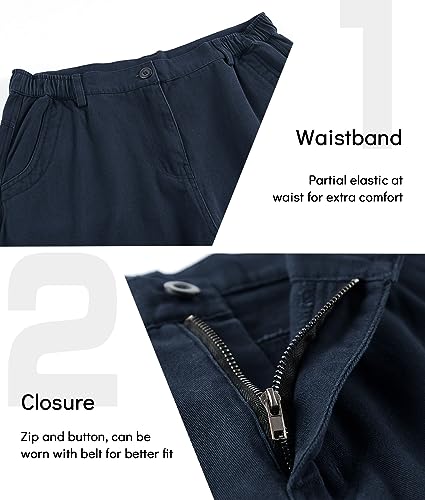Detalle de APTRO Mens Cargo Shorts Combat Casual Cotton Shorts with Multi Pockets Navy CS05 36