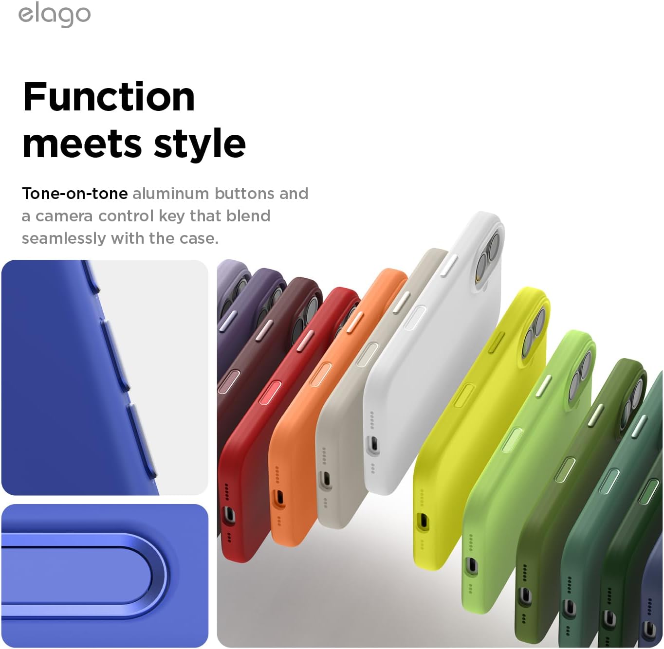Detalle de elago Magnetic Silicone Case for iPhone 17 6.3” (MagSafe) in Cobalt Blue