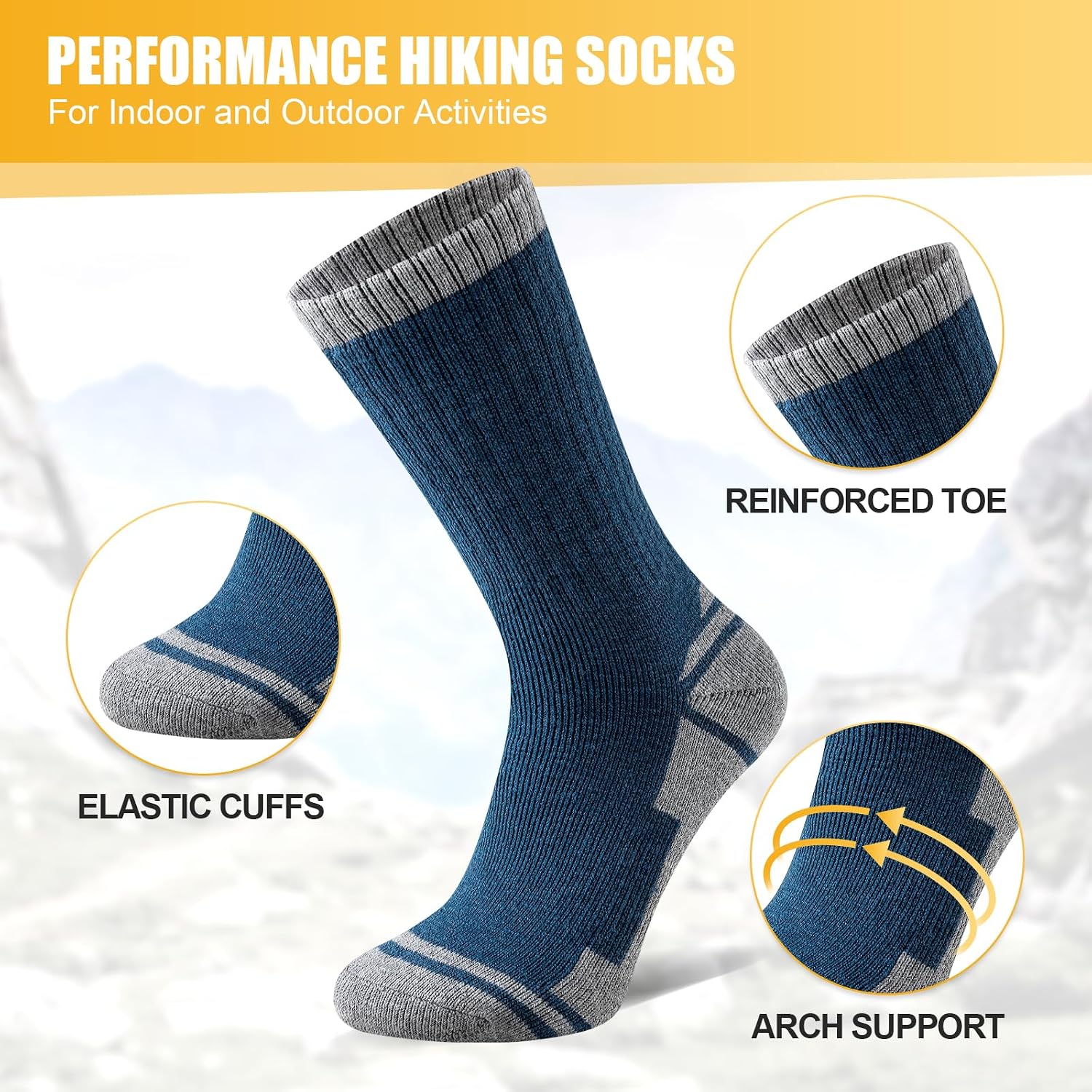 Thumbnail 4 de Stoeury Merino Wool Hiking Socks