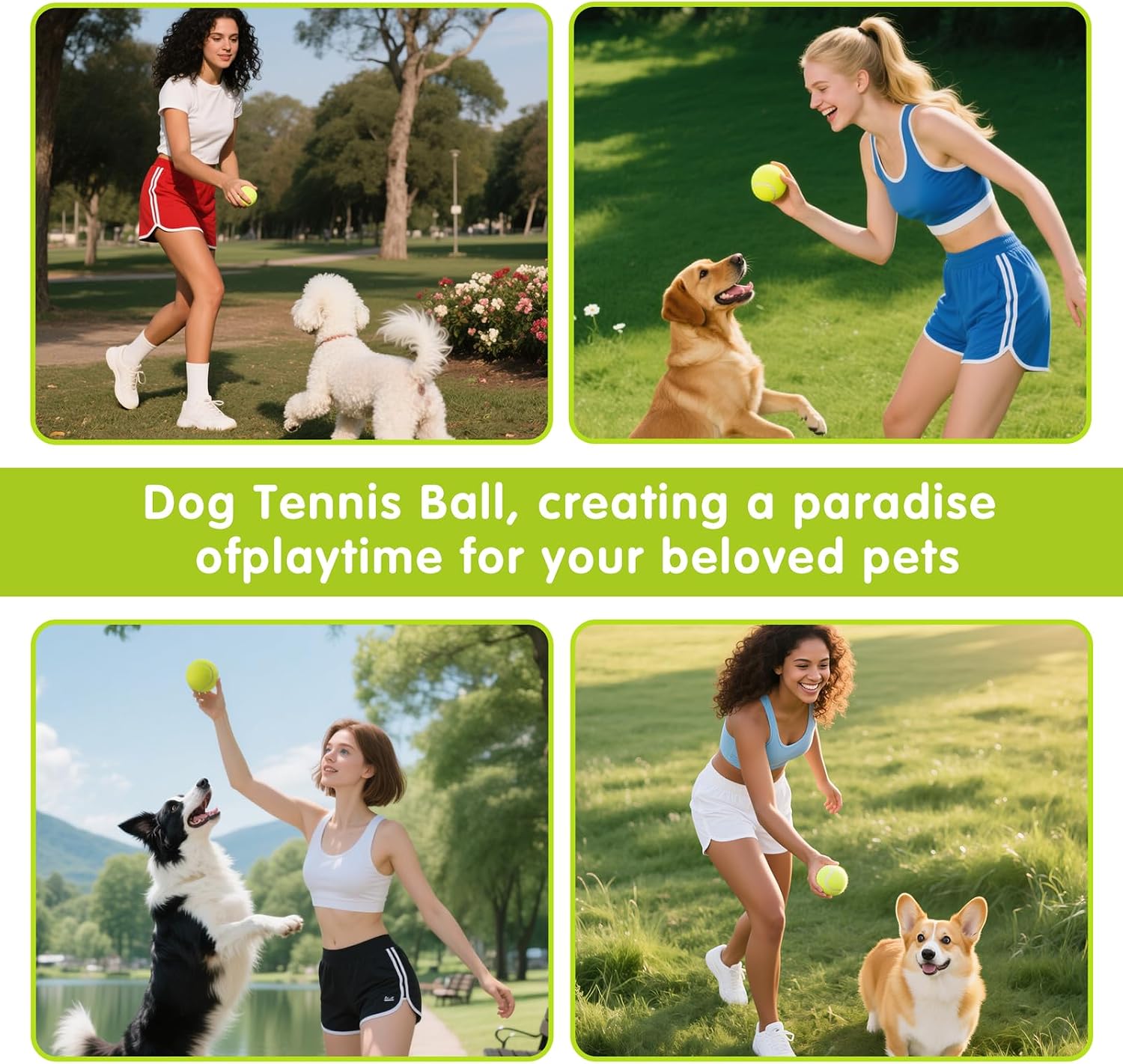 Detalle 2 de PHOEPET Tennis Balls, 6-Pack
