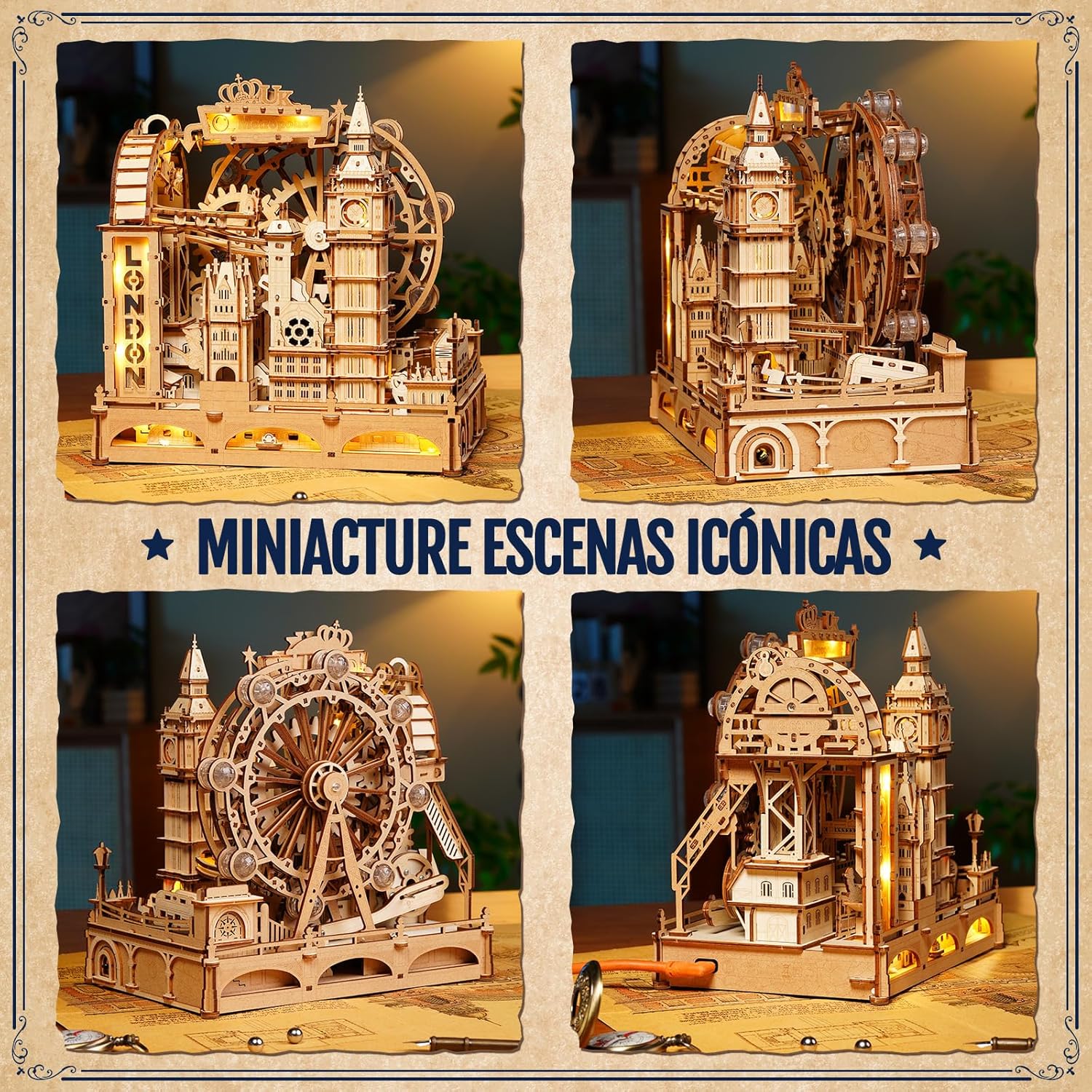 Thumbnail 4 de ROKR Marble Travel London Puzzle de Canicas 3D