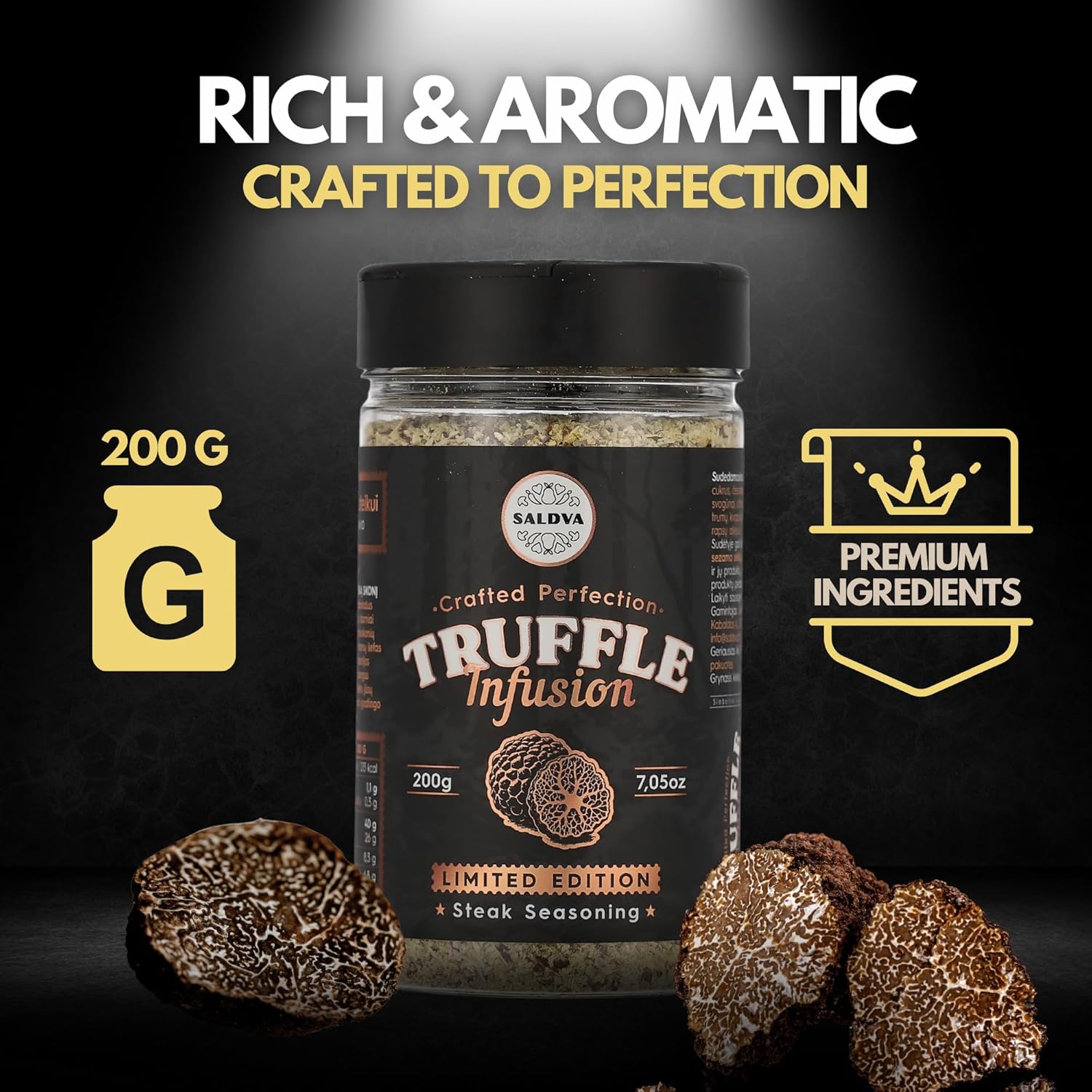 Detalle 2 de Assaisonnement truffe 200 g pour steak