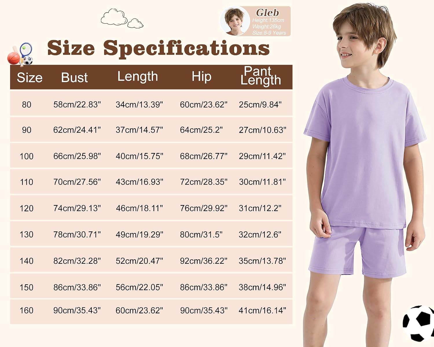 Thumbnail 6 de Hotfiary Boys & Girls Summer 2-Piece T-Shirt & Shorts Set (Age 1–13)