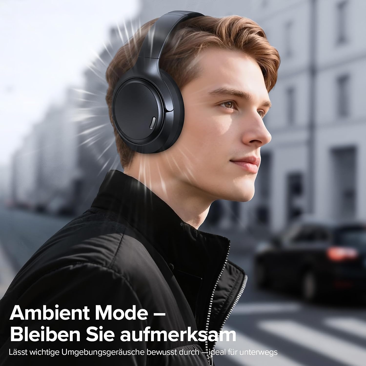 Thumbnail 6 de ECLVOX Bluetooth Over-Ear Kopfhörer mit 6 ENC Mikrofonen & Hybrid ANC
