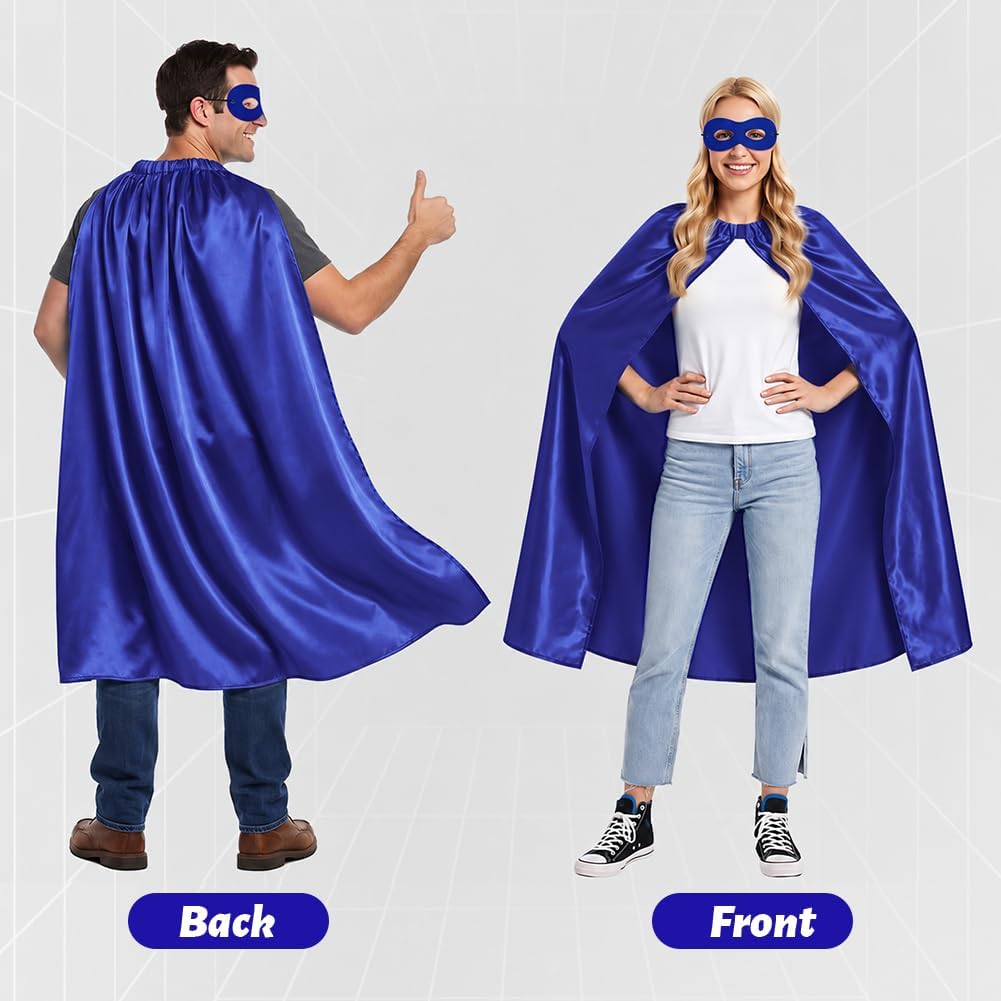 Detalle de AUYAO superhjältecape med mask, dubbelsidig cape i polyester