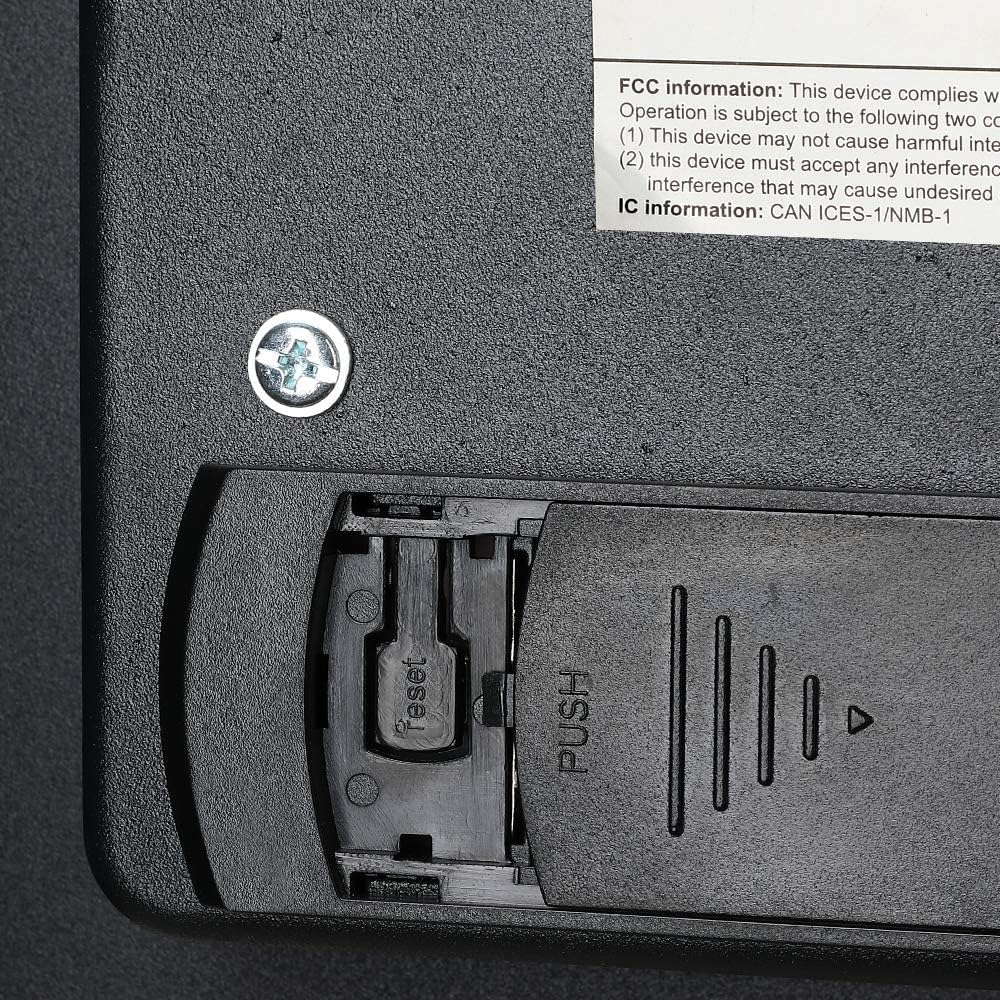 Detalle 1 de Amazon Basics sejf domowy 14 l z zamkiem biometrycznym, stalowy, czarny