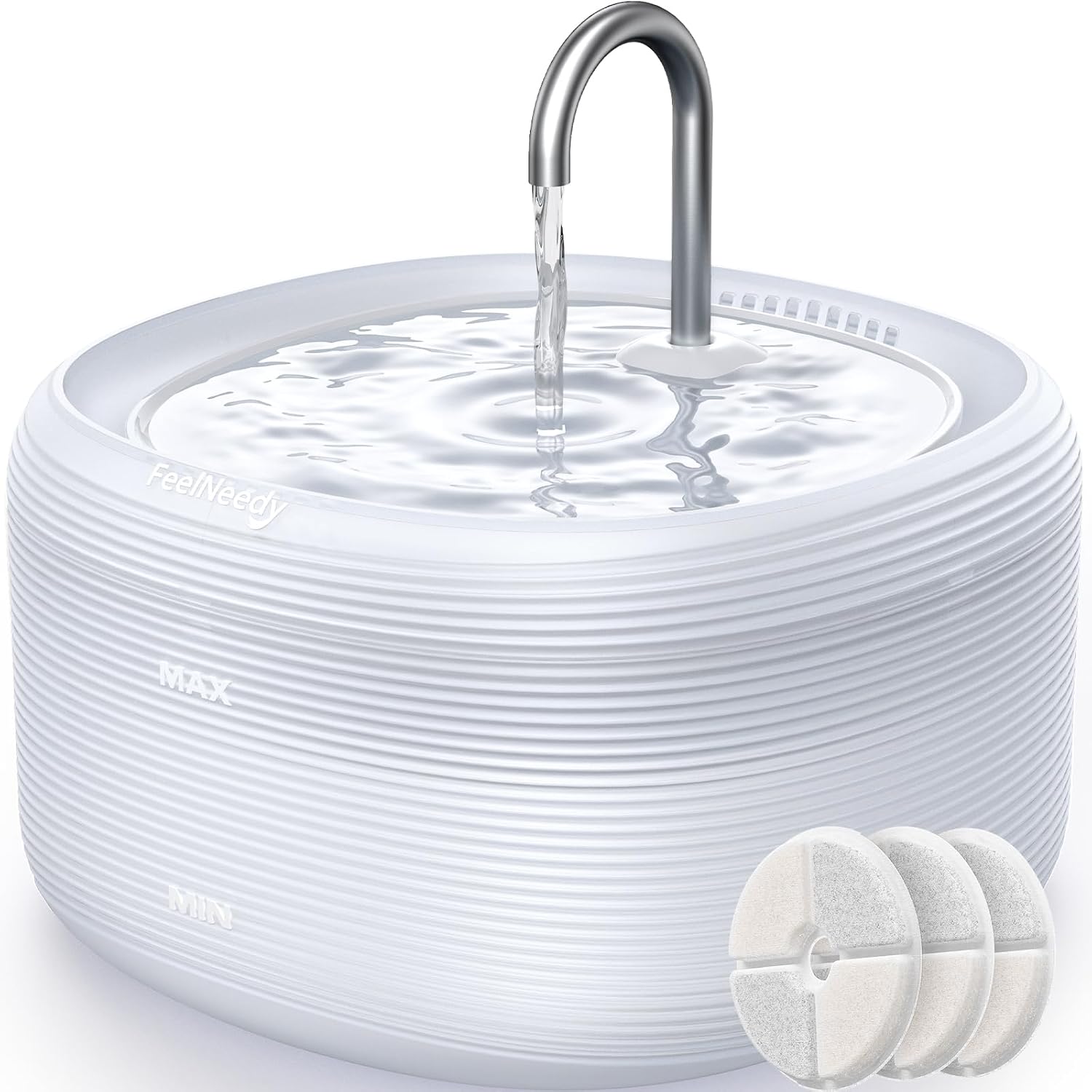 Detalle de FEELNEEDY Fontaine à Eau 3,2L pour chat