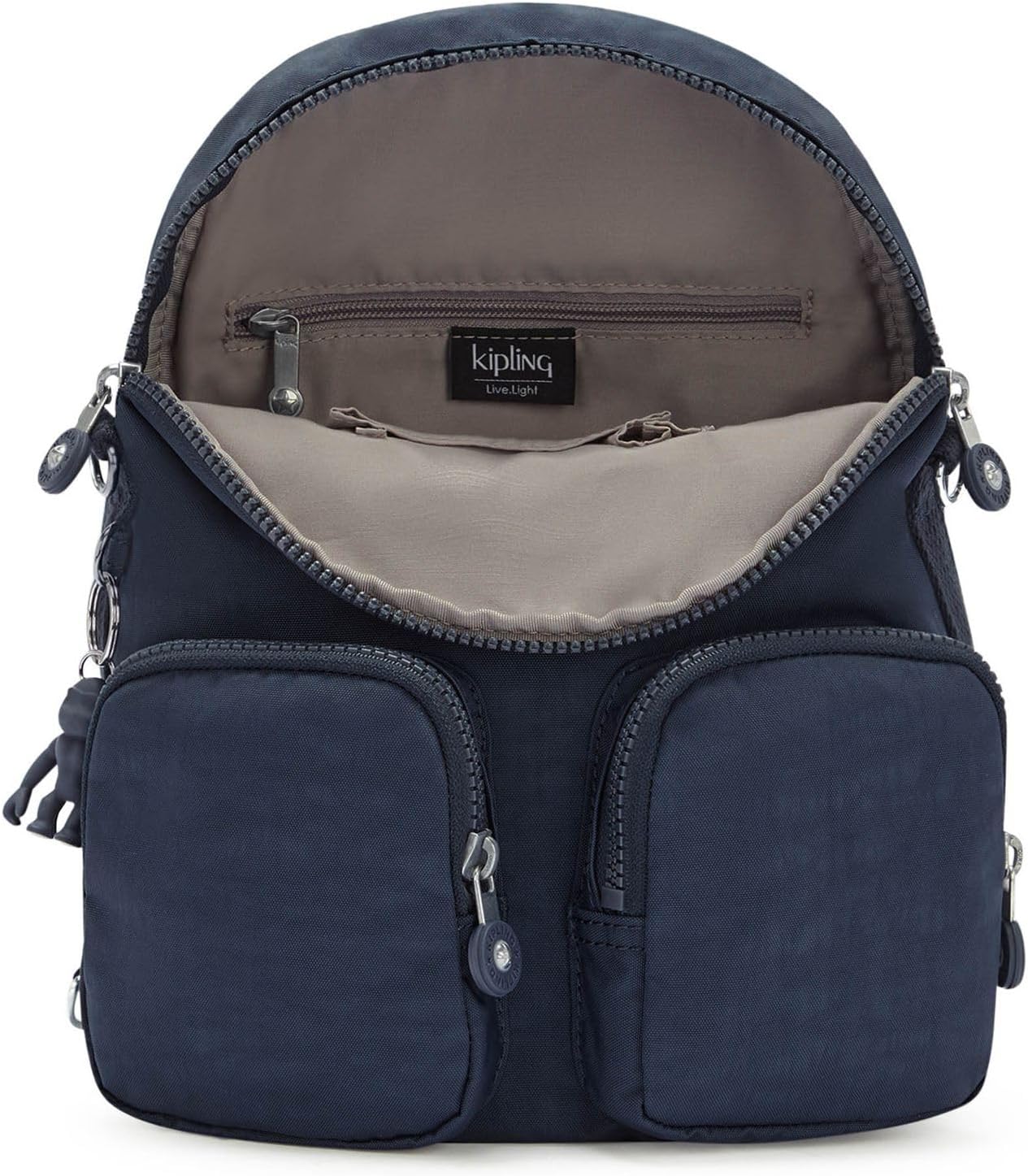 Detalle de Kipling FIREFLY UP Kleiner Rucksack – kompakt, wasserabweisend und mit Kipling-Affe