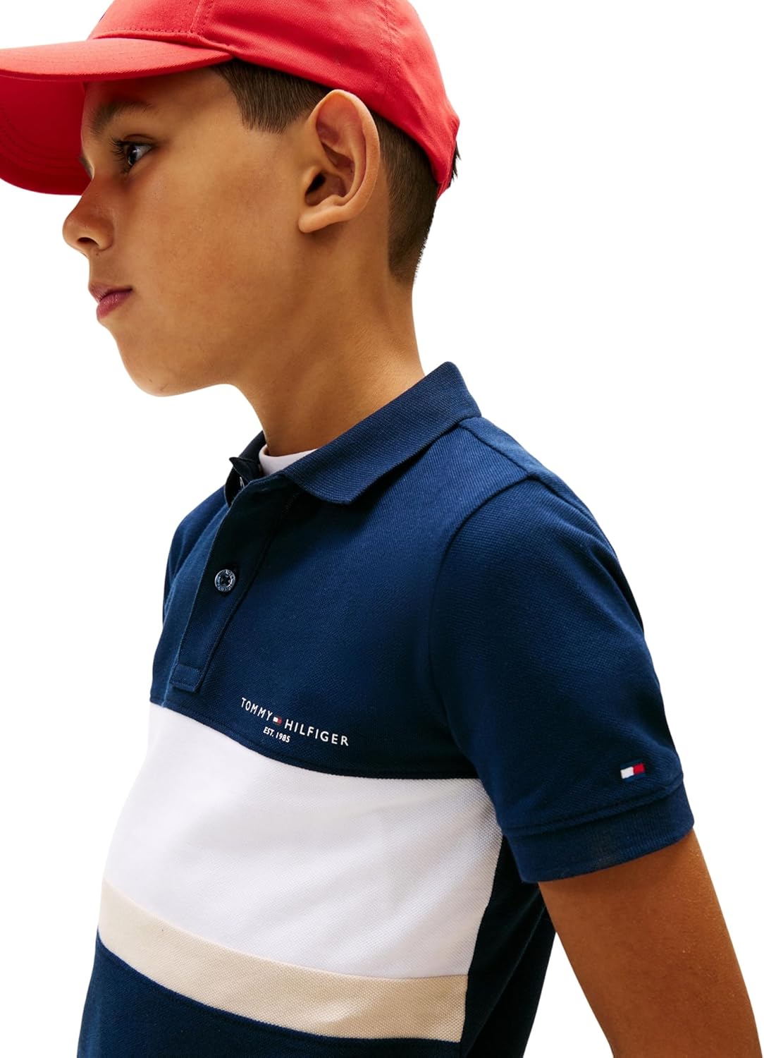 Thumbnail 2 de Polo Tommy Hilfiger Mini Corp EMB Clrblock SS Kb0kb10383 – Pacco da 1, Bambini