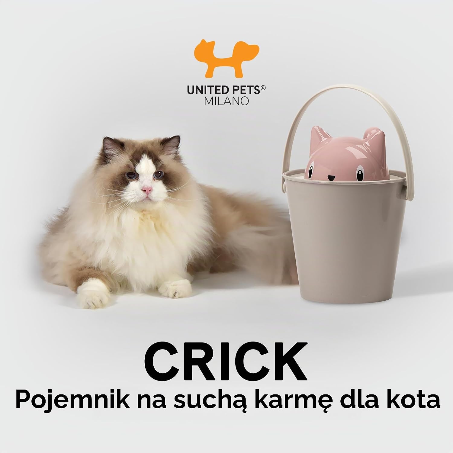Thumbnail 6 de United Pets Crick – pojemnik na karmę dla kotów 4 l z łopatką