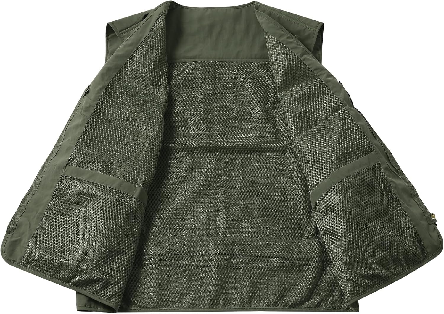 Detalle de Gilet de pêche YOUTHUP pour homme, léger et respirant avec 12 poches