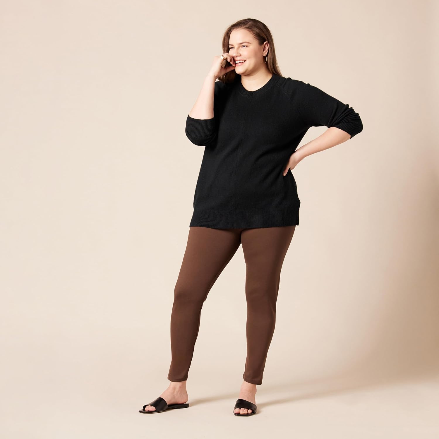 Thumbnail 2 de Amazon Essentials Damen Ponte-Leggings (Übergrößen erhältlich) – Skinny Fit mit breitem Pull-on-Bund