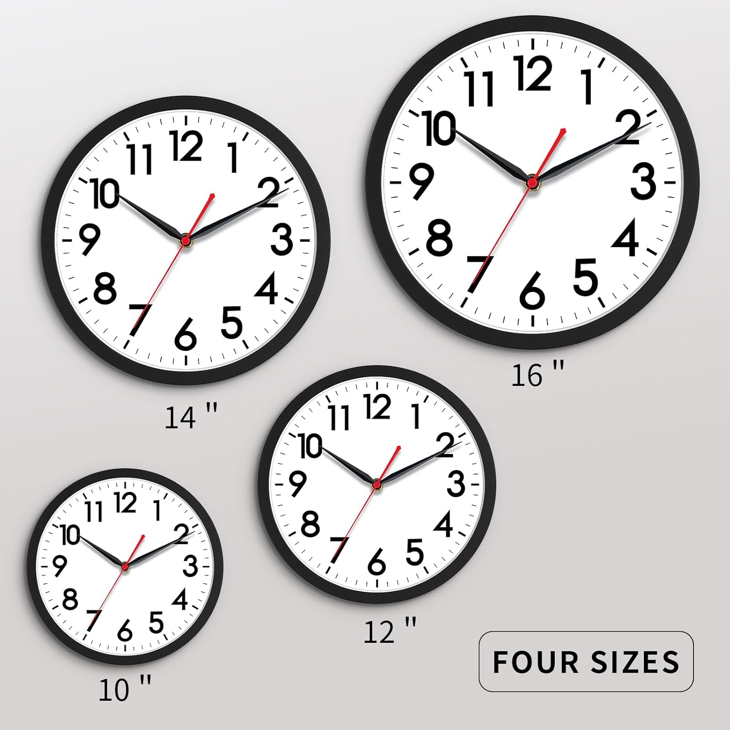 Thumbnail 2 de AKCISOT Wall Clock 10-inch silent analog clock 🕰