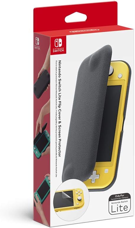 Detalle de Nintendo Switch Lite flip cover and screen protector