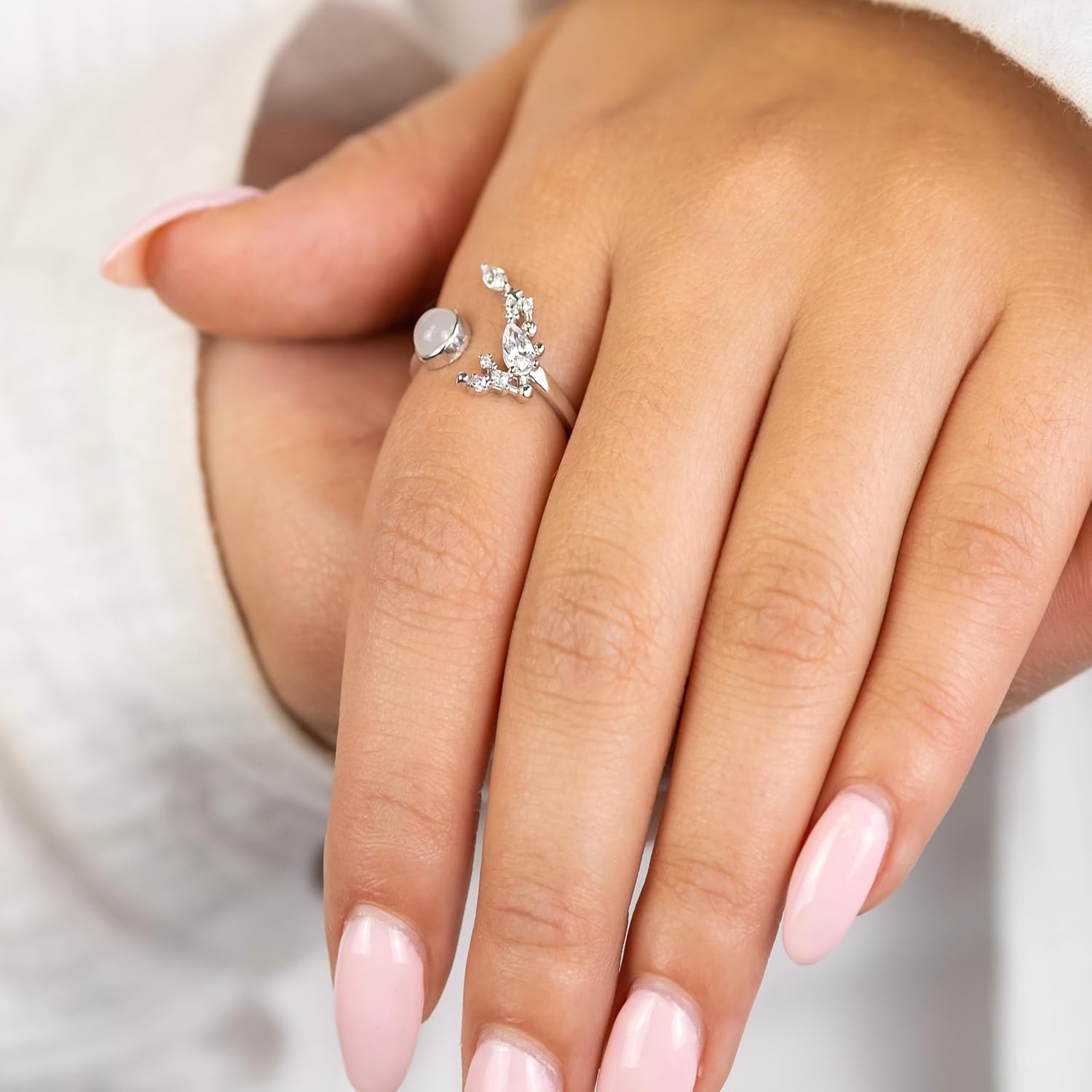 Detalle 2 de Engelsrufer Ring offen Sterling Silber 13â17,2 mm đ