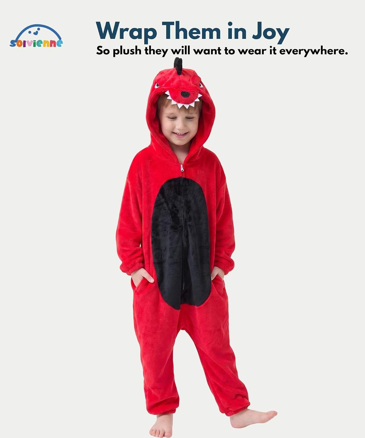 Detalle 2 de Solvienne Kids' Plush Onesie Costume