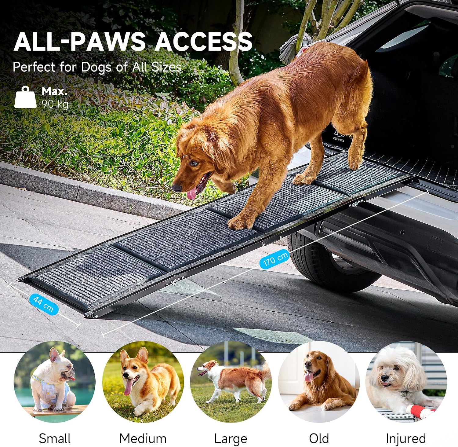 Thumbnail 4 de CO-Z Dog Ramp for Car 170cm