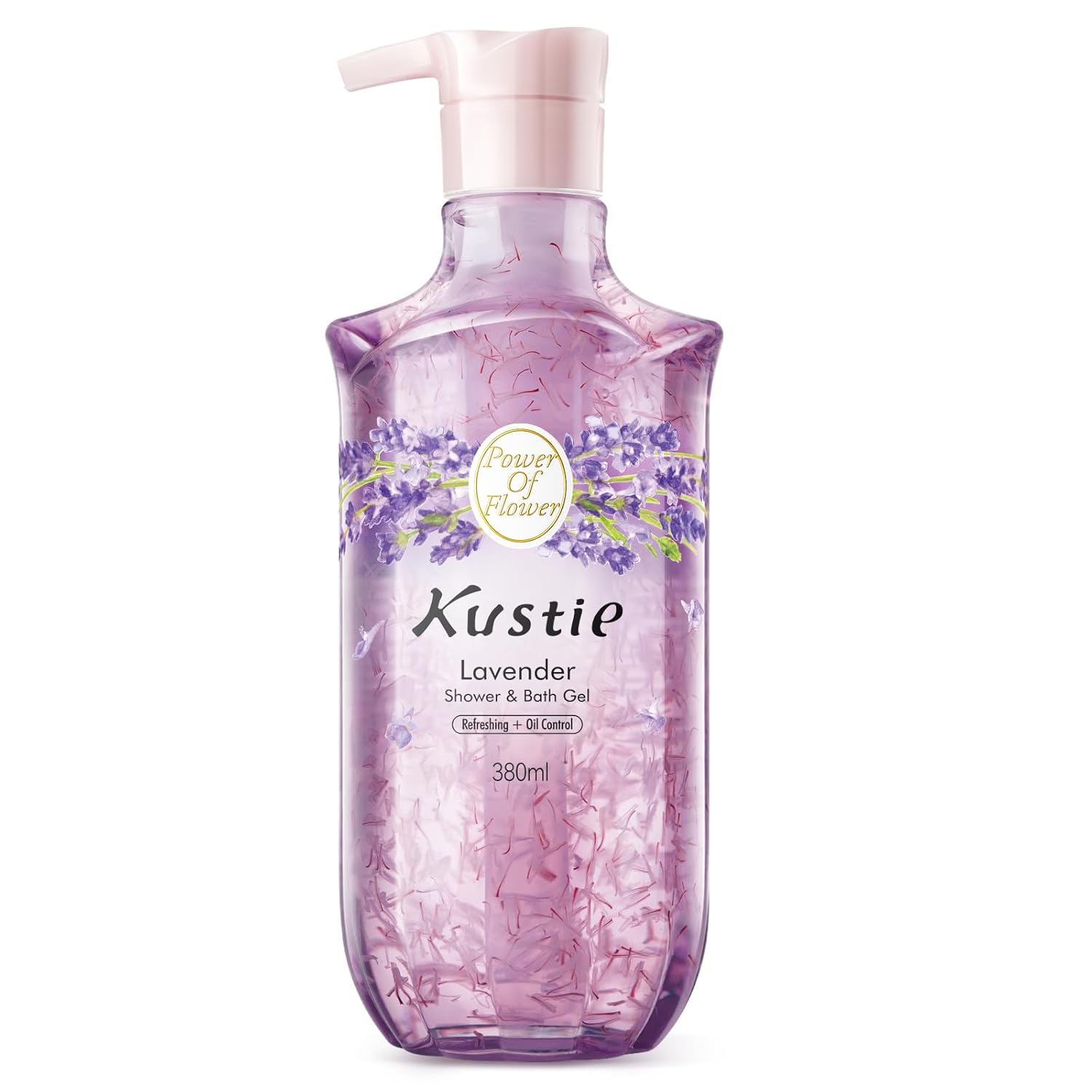 Kustie Lavendel Duschgel 380 ml mit Blüten