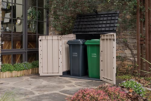 Detalle de Keter Sio Midi: Cobertizo de jardín exterior 880 L, 132 x 71,5 x 113,5 cm
